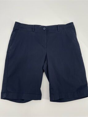 Talbots 12 Bermuda Shorts Chino Preppy Classic Coastal Chic Everyday Essential